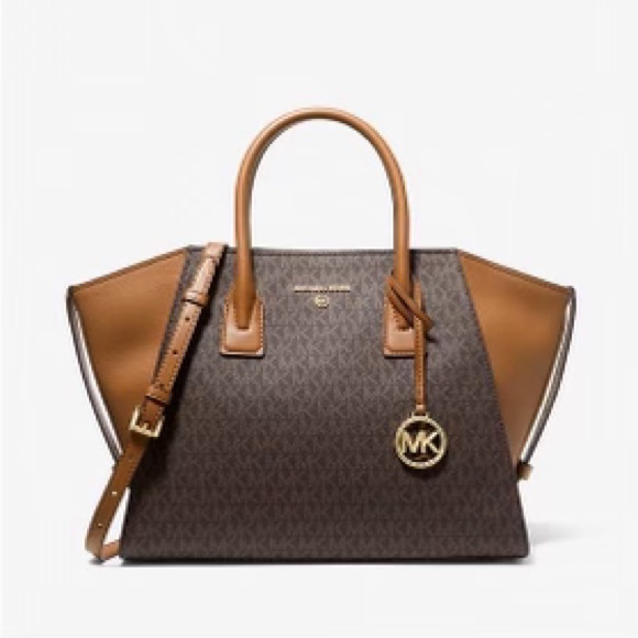 Michael Kors Handbags - MICHAEL MICHAEL KORS Avril Large Logo Top-Zip Satchel